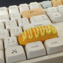 1pc Caterpillar Bread 1.5/1.75/2/2.25/2.75U Artisan Clay Food Keycaps MX for Mechanical Gaming Keyboard
